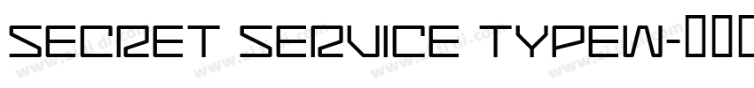 SECRET SERVICE TYPEW字体转换